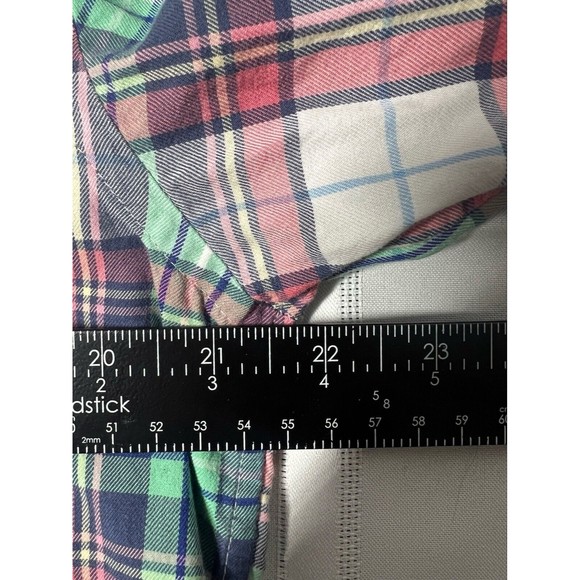 Vineyard Vines Whale Shirt Mens M Button Up Long Sleeve Gingham Plaid Preppy - Picture 7 of 7